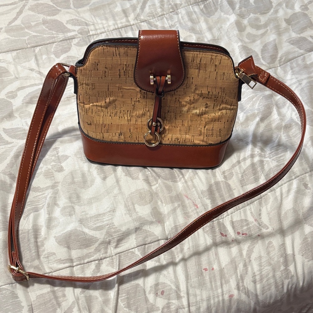 Brown and Tan Women's Bag